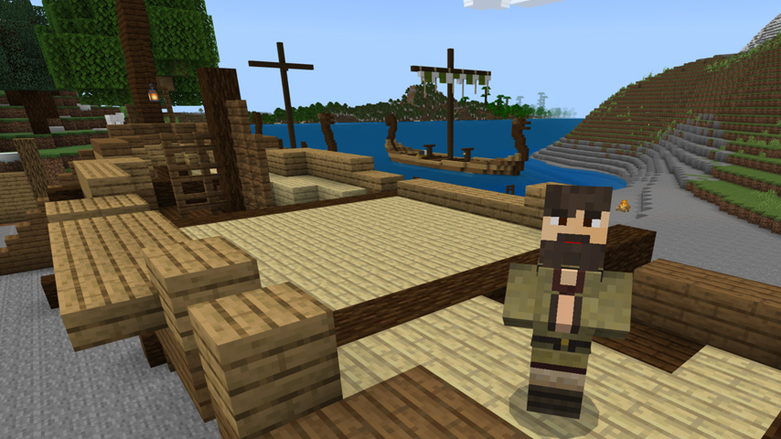 Minecraft Quests - Viking Ship Building